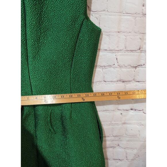 Monique Lhuillier ML Women’s Green Textured Sleeveless Sheath Dress Size 2 READ - Picture 11 of 14